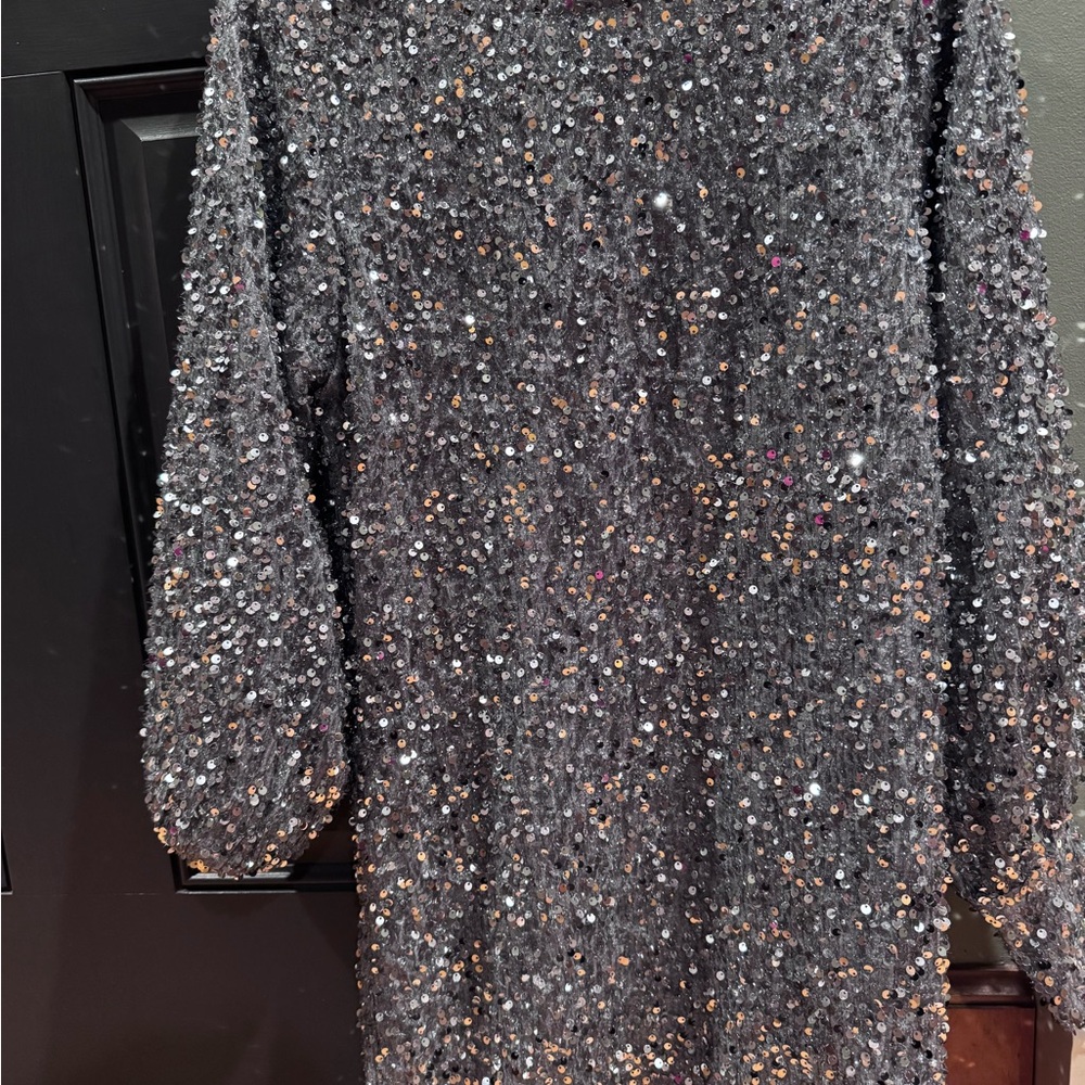 Buddy Love Glittering Gray Dress